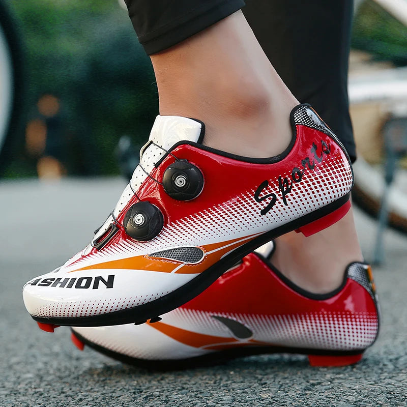Cycling MTB Shoes with Cleats Men Route Cleat Road Bike Speed Sneaker Racing Women Bicycle Mountain Spd Biking Footwear