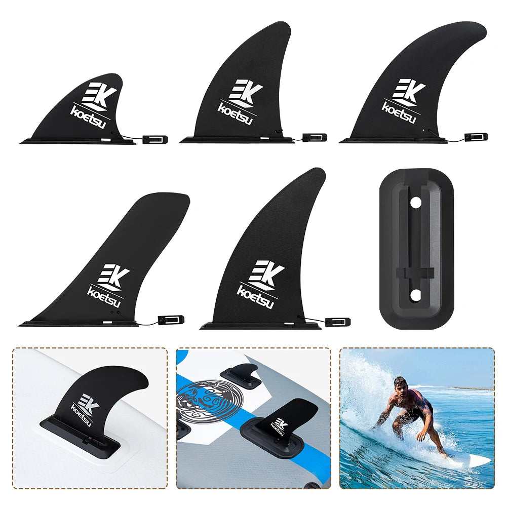 Surfboard Fin Quick Release Paddle Board Fin Detachable Surfboard Tail Fin Protective Stand Up Board Fin for Paddle Board