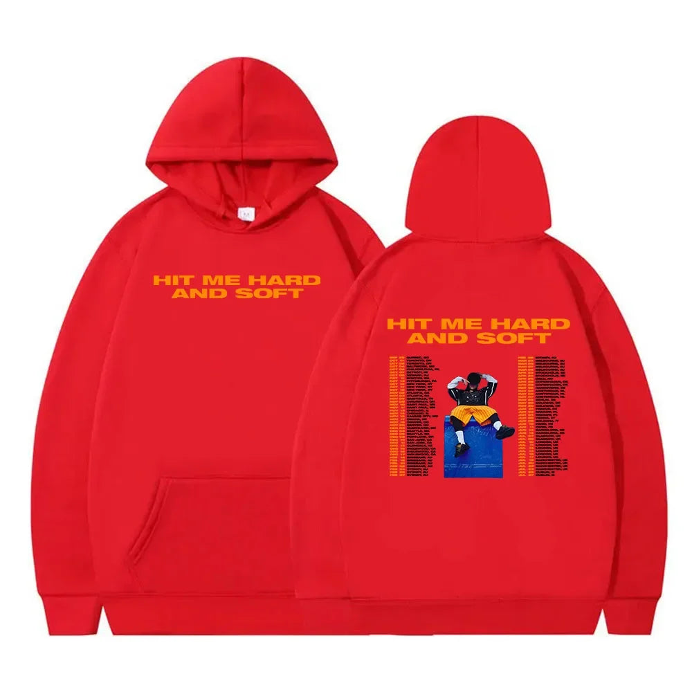 Women Sudaderas 2024 Album Hit Me Hard and Soft Hoodie Aesthetic Hip Hop Streetwear Ropa Mujer Winter Fleece Warm Hooded Clothes