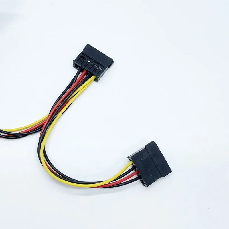 PH 2.0mm 4Pin Small To 2-port 15Pin SATA Power Supply Cable Cord for Mini Computer Case All-in-one Netbook Industrial Computer