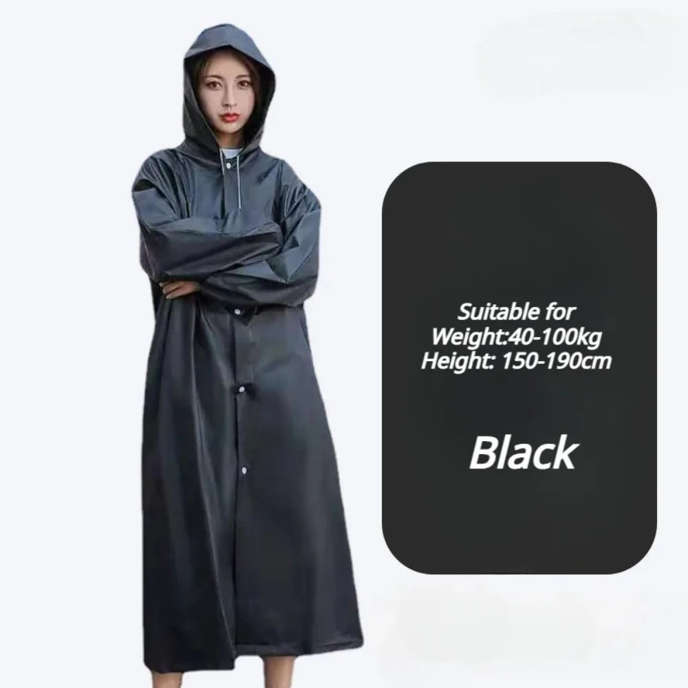 Disposable Raincoat Long Full-body rain-proof men's adult women transparent portable