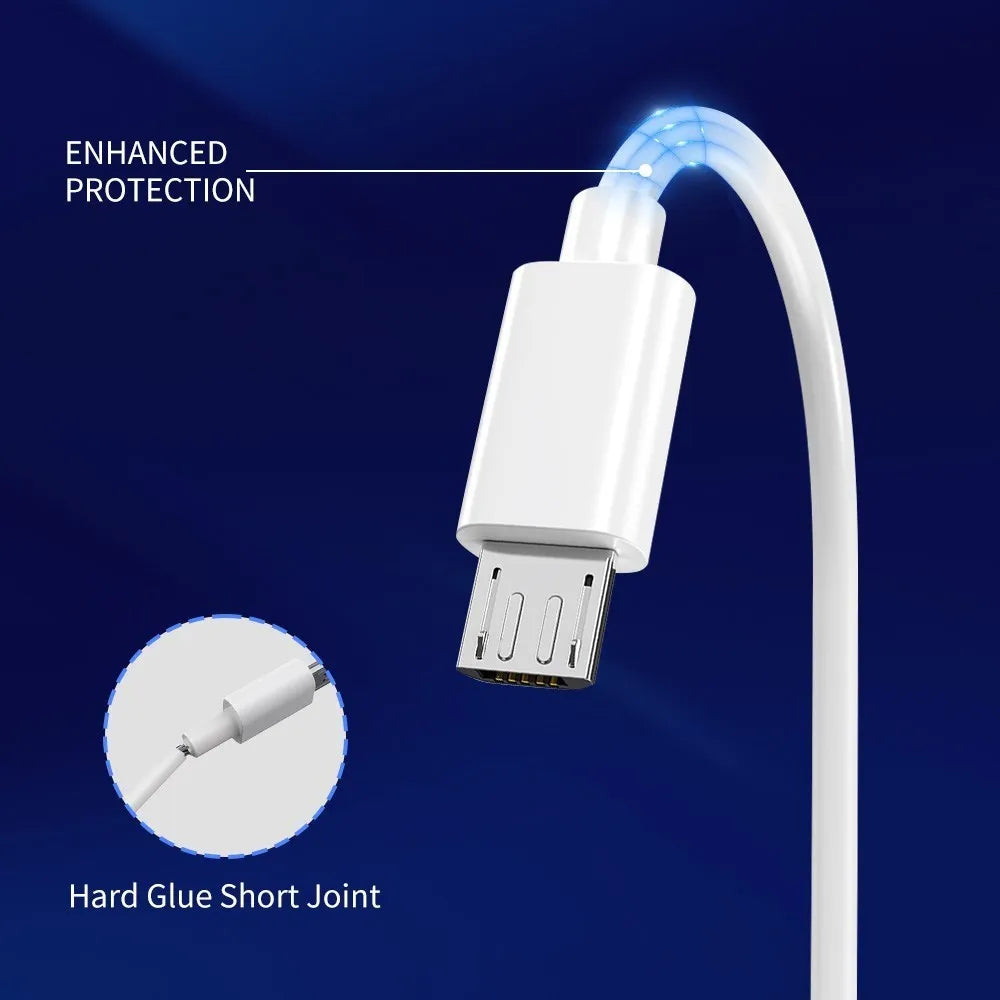 2A Power Cable 1M/2M/3M Fast Charging Micro USB Cables For Android Phone Data Cable For Xbox One /PS4 Controller Accessories