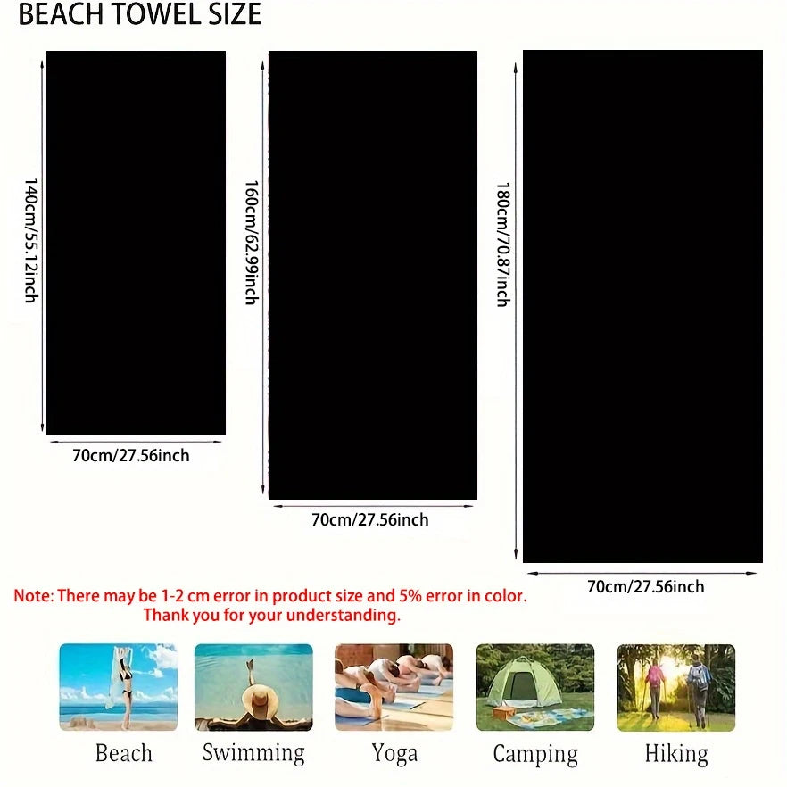 Beach Towel White Marine Life Pattern Sun Protection Windproof Suitable For Beach Pool Camping Travel Beach Blanket