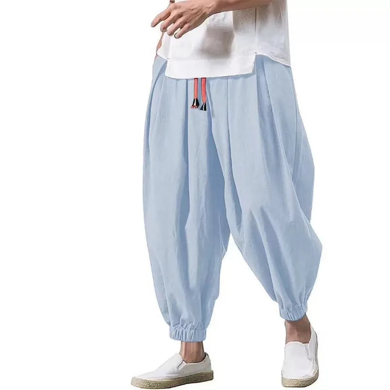 Men Harem Pants Male Casual Fashion Baggy Trousers Joggers Elasticated Trousers Sportswear Lantern Pants Pantalones Streetwear