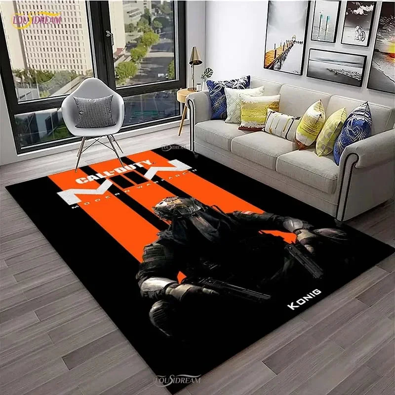 Call of Duty Game Carpet Living Room bedroom Sofa Coffee decorat yoga area rugs kitchen Door Un-Slip Mats Alfombra birthday gift