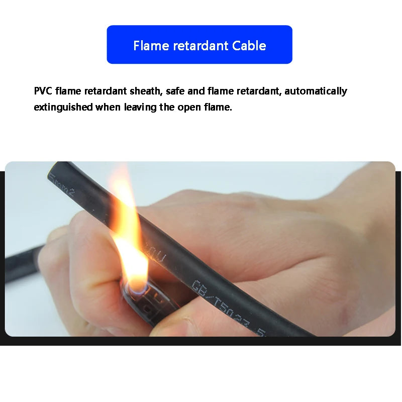 RV Copper Wire 10mm2 16mm2 25mm2 35mm2 Strand Copper Cable Red Black Electrical Wires PVC Single-Core Multi-Strand Power Cables