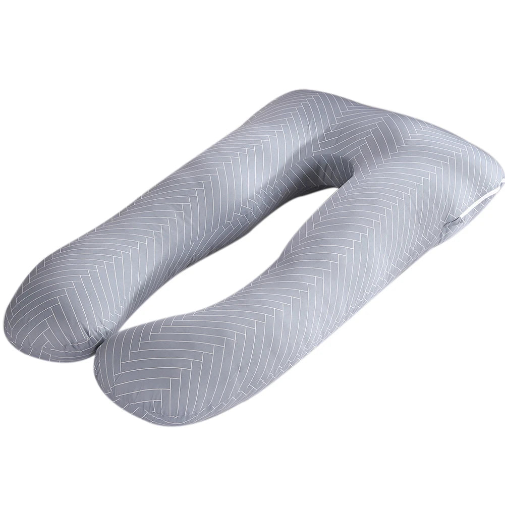 U-shape Pregnant Pillowcase Cotton Printing Multifunction Side Protected Cushion No filler Pure Cotton Printing Cushion Cover