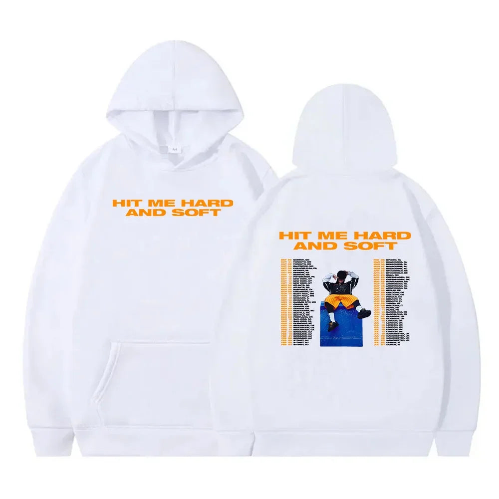Women Sudaderas 2024 Album Hit Me Hard and Soft Hoodie Aesthetic Hip Hop Streetwear Ropa Mujer Winter Fleece Warm Hooded Clothes