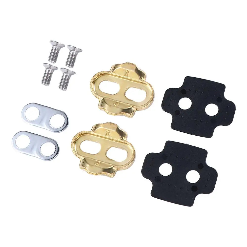 Bicycle Cleats Riding Shoes Splint Set Bike Shoes Cleats Bicycle Pedal Cleat Bicycle Pedal Lock Tabs Crank Cleats Screw Set
