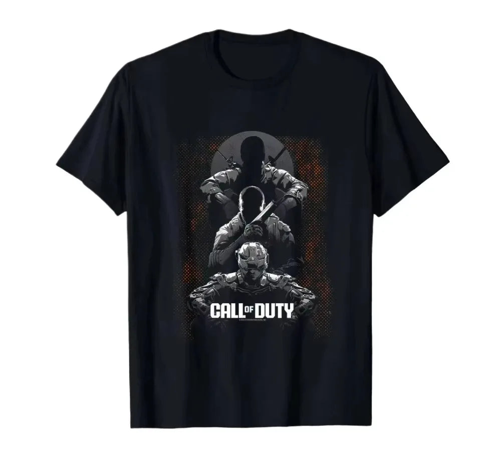 Black Call of Duty Ops Halftone Game T-Shirt T Shirt Women Tee Fashion Short Sleeve Tshirt Oversized Streetwear Tops