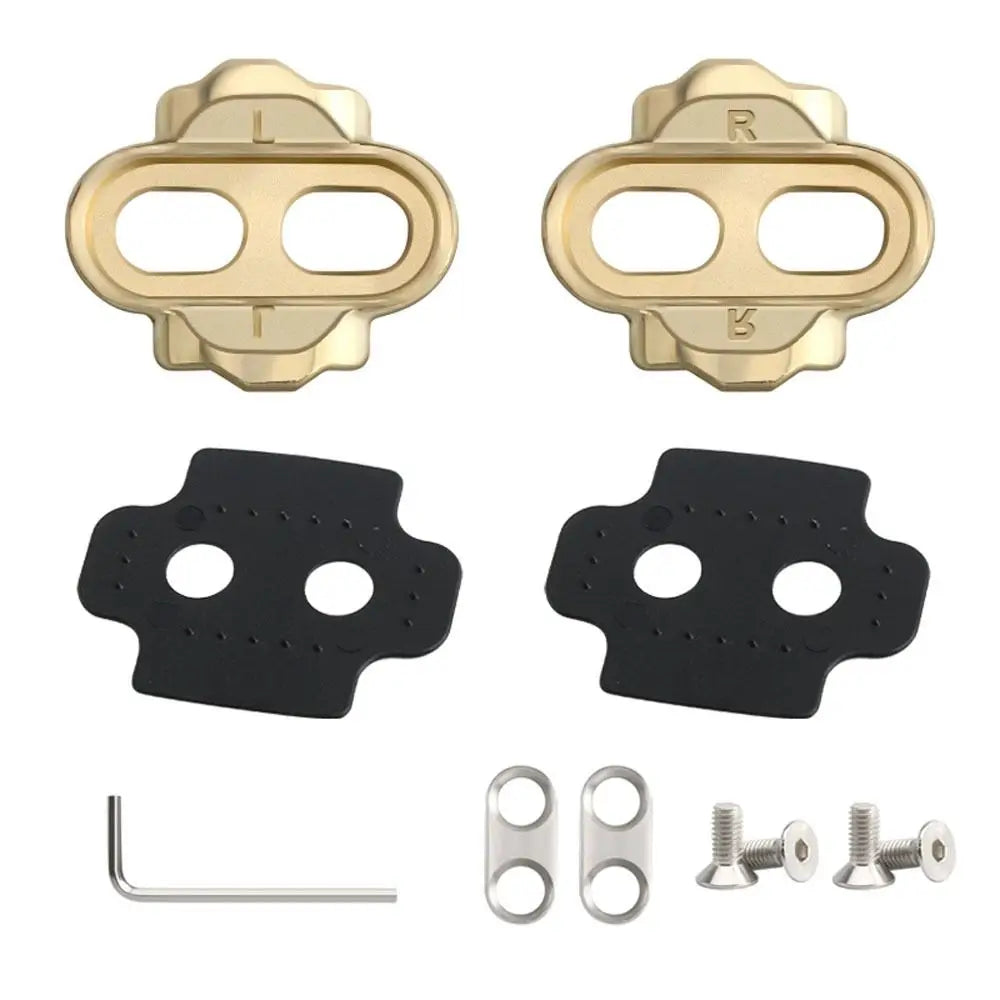 Bicycle Cleats Riding Shoes Splint Set Bike Shoes Cleats Bicycle Pedal Cleat Bicycle Pedal Lock Tabs Crank Cleats Screw Set