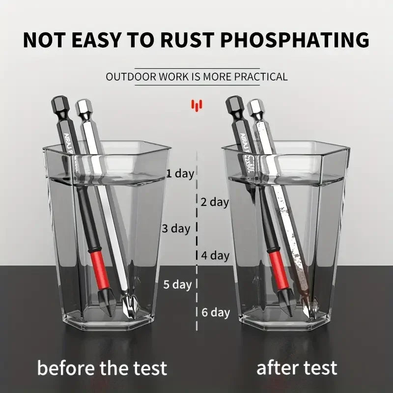 Anti-Slip and Shock-Proof Bits Screwdriver Bits,High Hardness Strong Magnetic 25/50/65/70/90/150mm PH2 Screwdriver Set