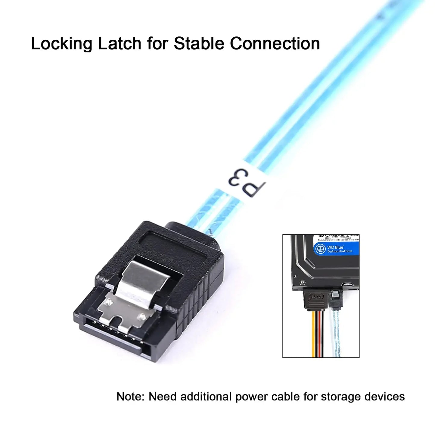4/6/8 Pcs SATA Cable Set 4/6/8 Set SATA 3.0 Cable PC SATA Cabl SAS 7Pin 6Gbps Data Cable for Hard Disk SSD Drive NAS Server Host