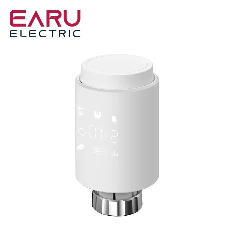 Tuya Smart WiFi Radiator Actuator TRV Programmable Thermostatic Radiator Valve App Remote Temperature Controller Support Alexa