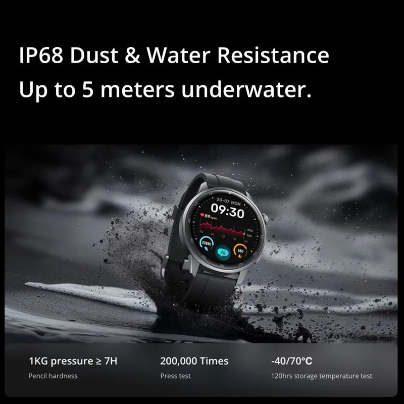 Global Version realme Watch S2 Smart Watch 1.43'' AMOLED Display 20 Days Battery Life IP68 Waterproof Spuer AI Engine Smartwatch