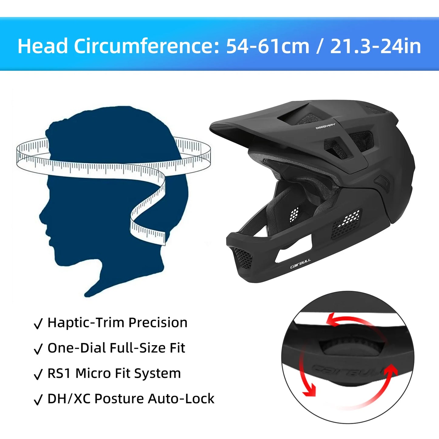BMX Mountain Bike Helmet Detachable Motocross Helmet Full Face Mountain Bike Helmet with Padding and AG+ Silver Ion Straps