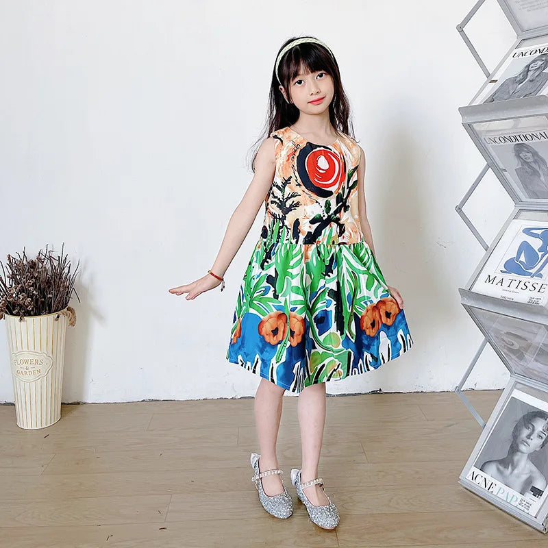 2025 Kids Costume Dresses For Girls Children Party Dress Ball Grown Vestido Infantil Menina Princess Vestido Girl Clothing