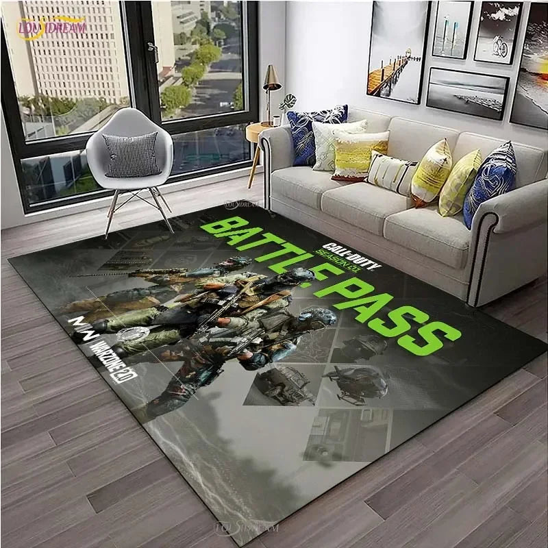 Call of Duty Game Carpet Living Room bedroom Sofa Coffee decorat yoga area rugs kitchen Door Un-Slip Mats Alfombra birthday gift