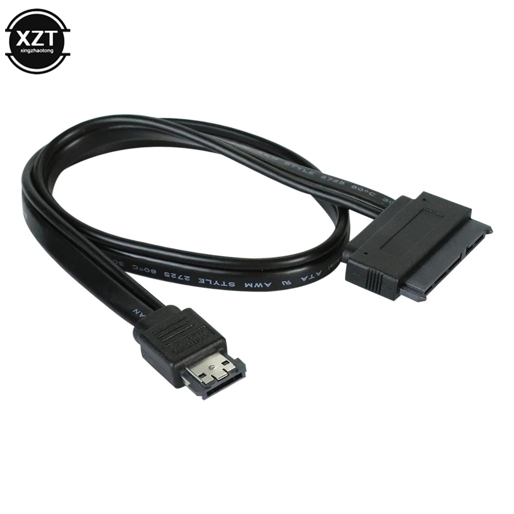 5V 50cm ESATA to SATA7+15 Pin Hard Disk Data Cable ESATA USB to Sata 22Pin Connection Adpter Cable