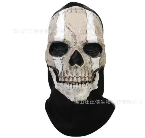 Unisex Horror Skull Mask Ghost Call of Duty Latex Headgear Helmet Cosplay Perform Party Masquerade Prop Halloween