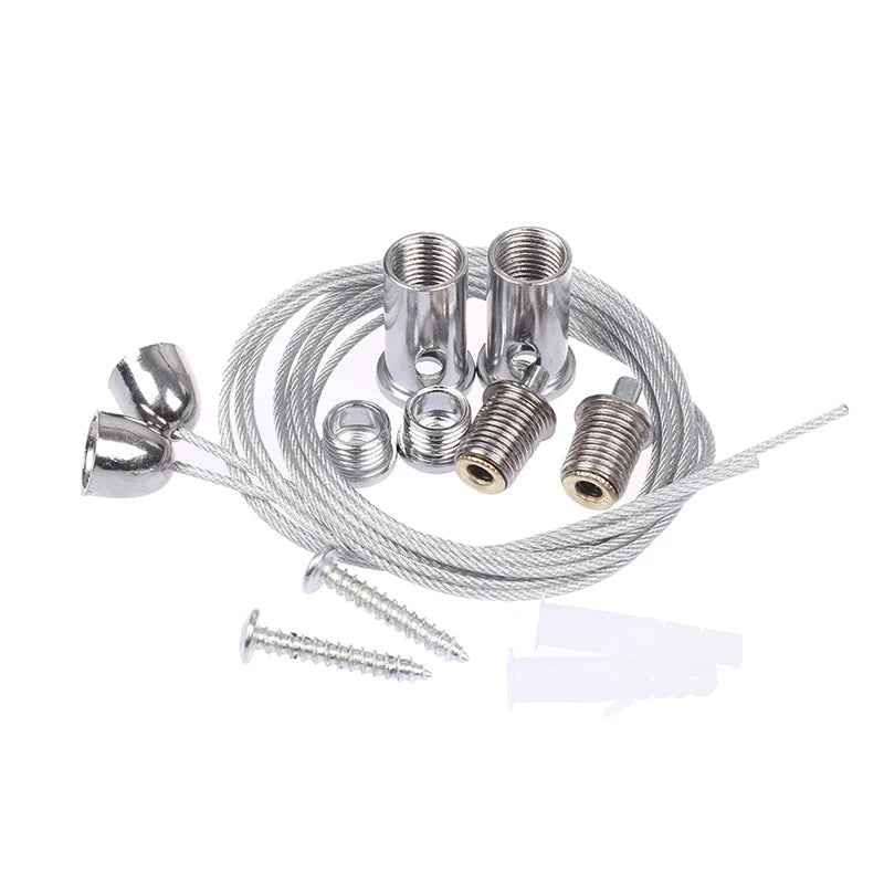 2 wires/set 1m steel cable For lifting various panel lights used widely