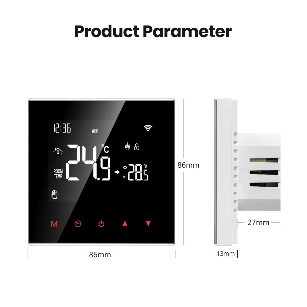 AVATTO Tuya WiFi/ZigBee Smart Thermostat,Electric Floor Heating Water/Gas Boiler Controller Works With Alexa,Google Home,Alice