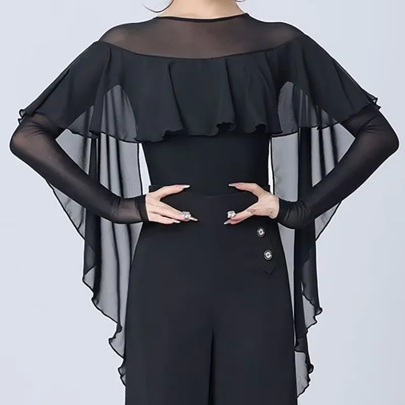 Sexy Latin Dance Tops Women Performance Ballroom Leotard Clothes Waltz Bodysuit Tango Blouse Practice Costumes body ropa mujer