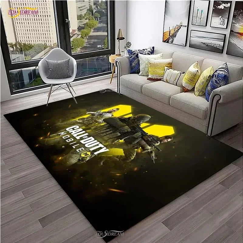 Call of Duty Game Carpet Living Room bedroom Sofa Coffee decorat yoga area rugs kitchen Door Un-Slip Mats Alfombra birthday gift