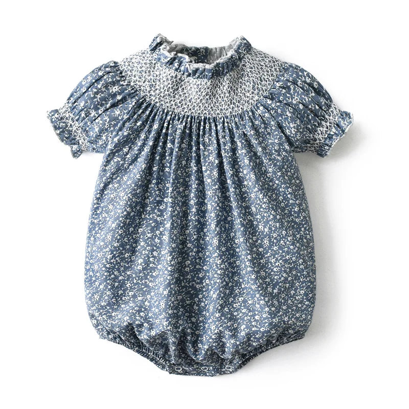 Boutique Children Kids Mathcing Clothes Brother Sister Baby Holiday Outfits Girls Smocking Dress Skirts Baby Rompers