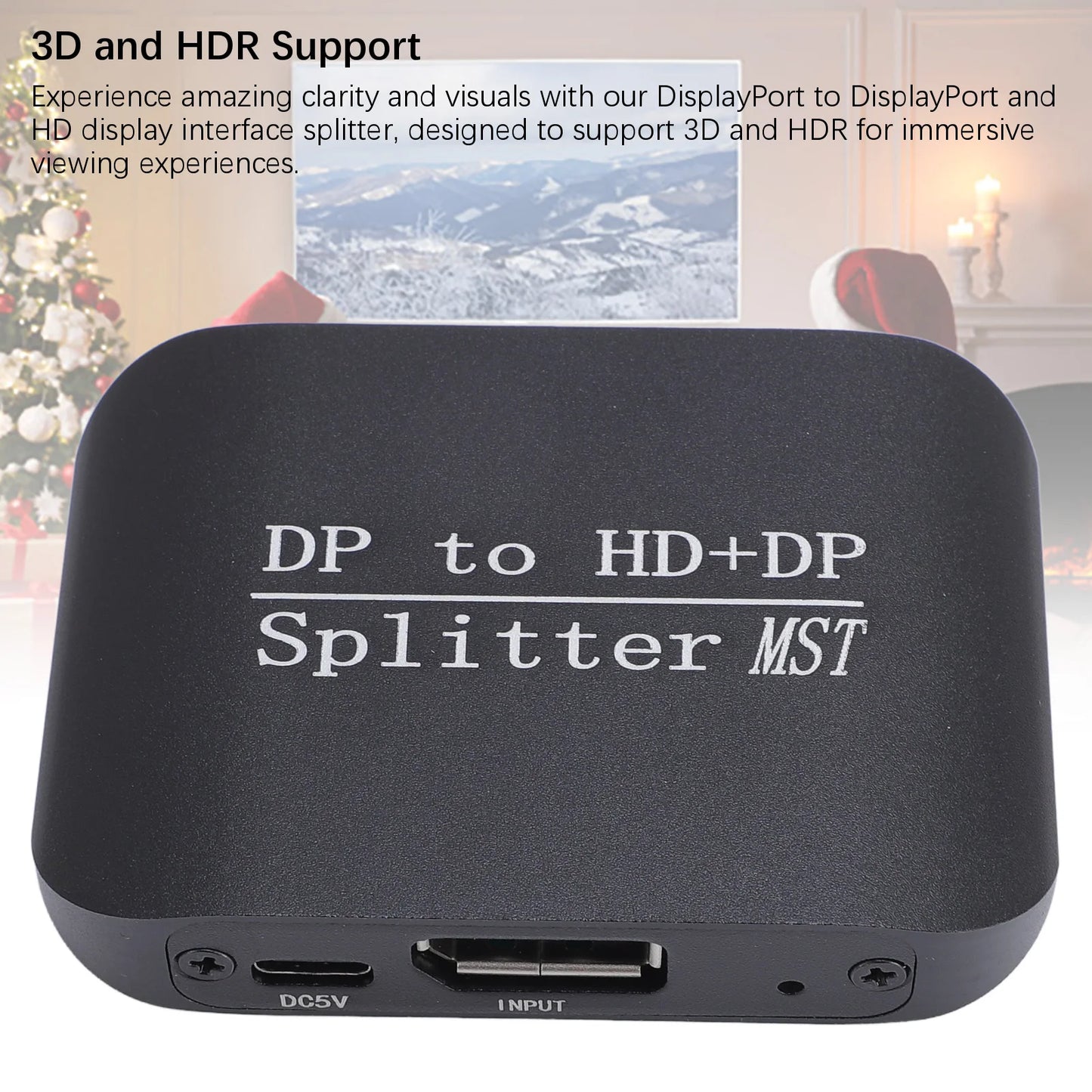 Multimedia Interface Adapter DisplayPort to DisplayPort HD Display Interface Splitter MST SST DisplayPort to DisplayPort HD