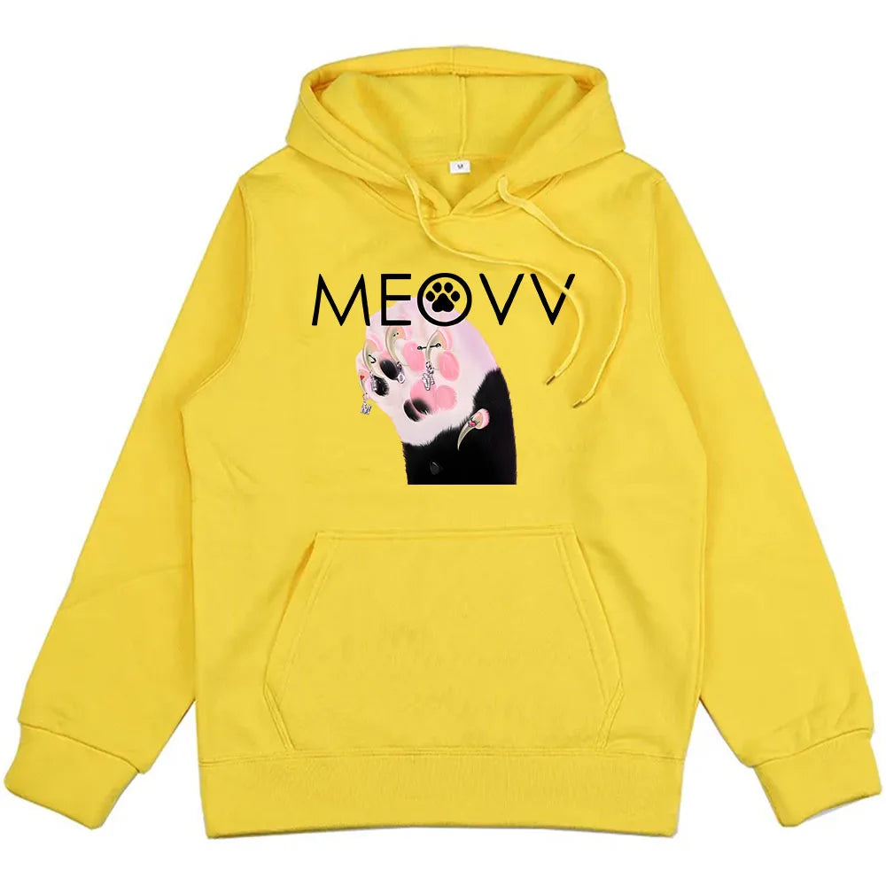 Men/Women Clothes Meovv Meow Kawaii Graphic Hoodies Casual Ropa Hombre Sudaderas Cute Cartoon Printing Pullovers with Hooded