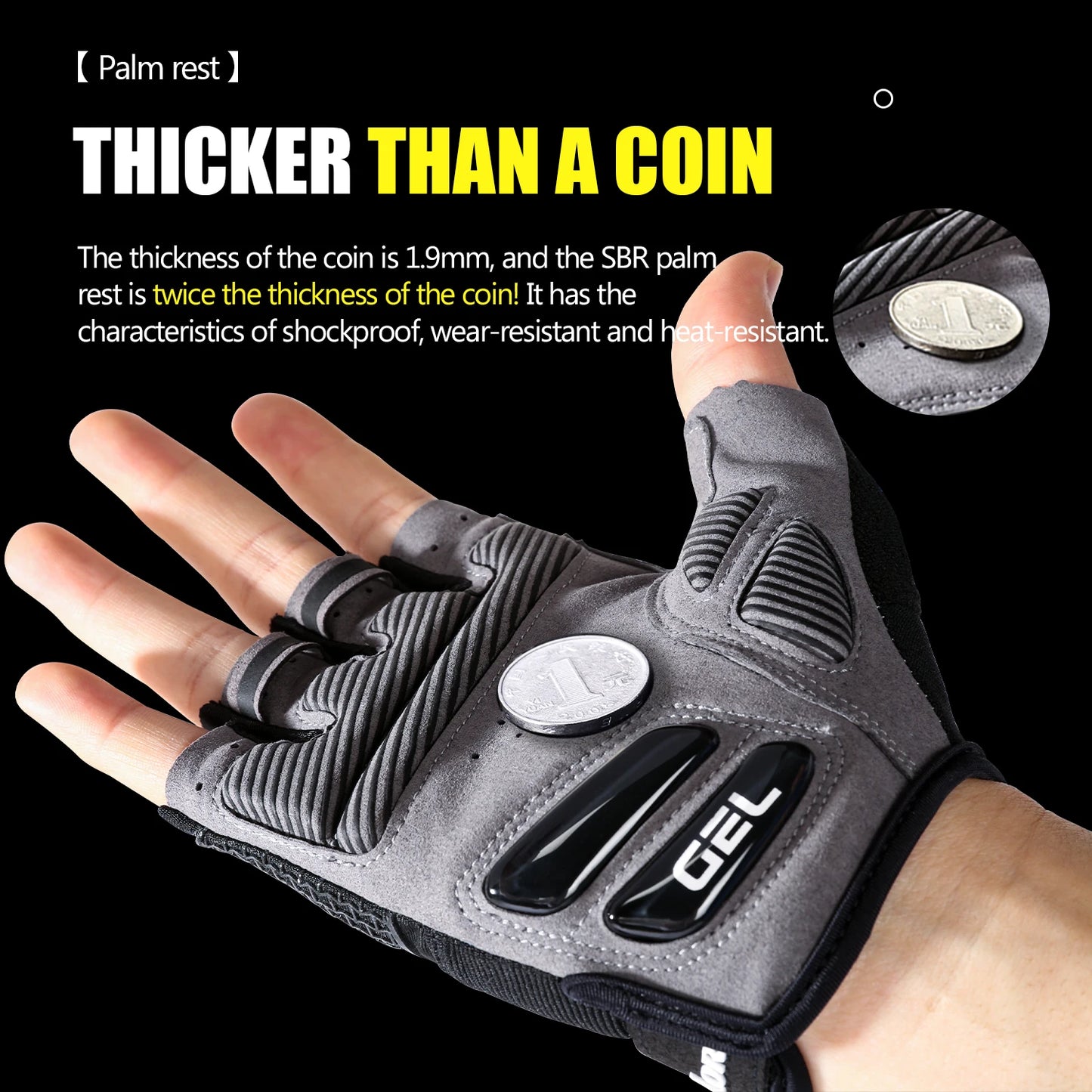 Half Finger Cycling Gloves Summer Bicycle Gloves Shock-absorption Breathable Mountain Bike MTB Gloves Cycling Accessories