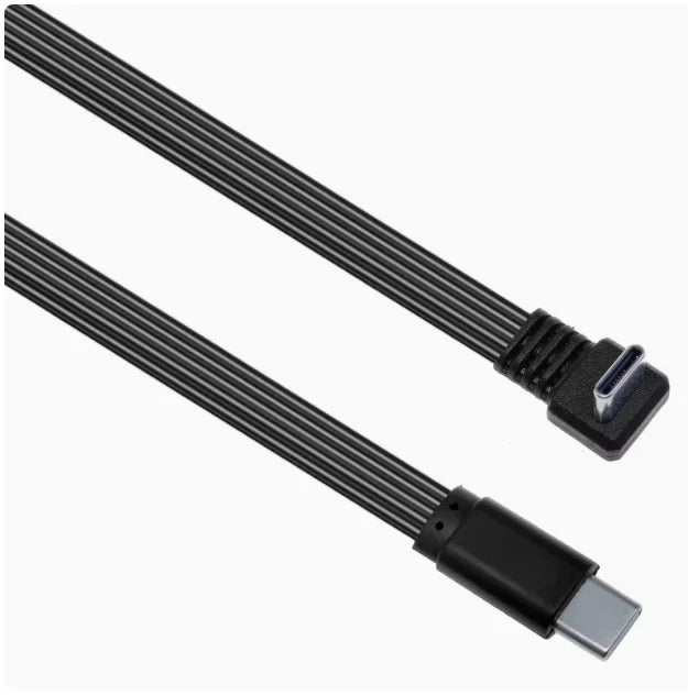 0.1m 0.2m 0.5m 1m Type-C 2.0 data cable forming flat high flexibility Type-C male to female support PD fast charging power suppl