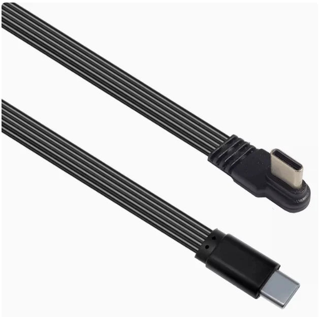 0.1m 0.2m 0.5m 1m Type-C 2.0 data cable forming flat high flexibility Type-C male to female support PD fast charging power suppl