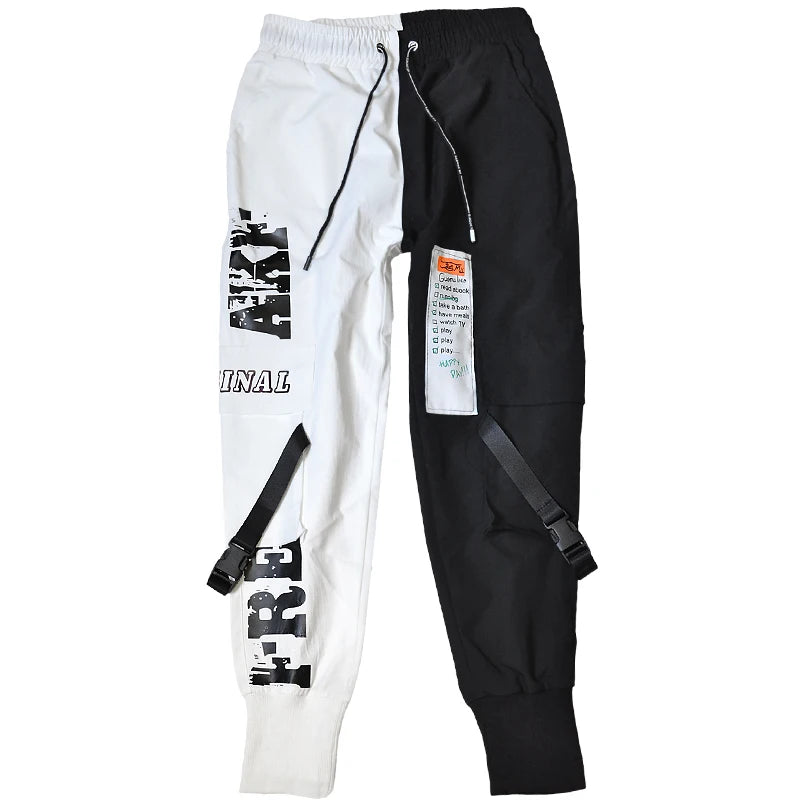 2025 Hip Hop Pants For Men Joggers Casual Streetwear Harem Pants Homme Male Trousers Ribbons Sweatpants