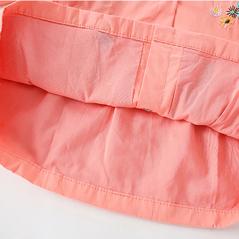 2025 New Children's clothing Baby Girls Jacket Coat Cotton Embroidery Strawberry Hoodie New Tops for Kids Clothes