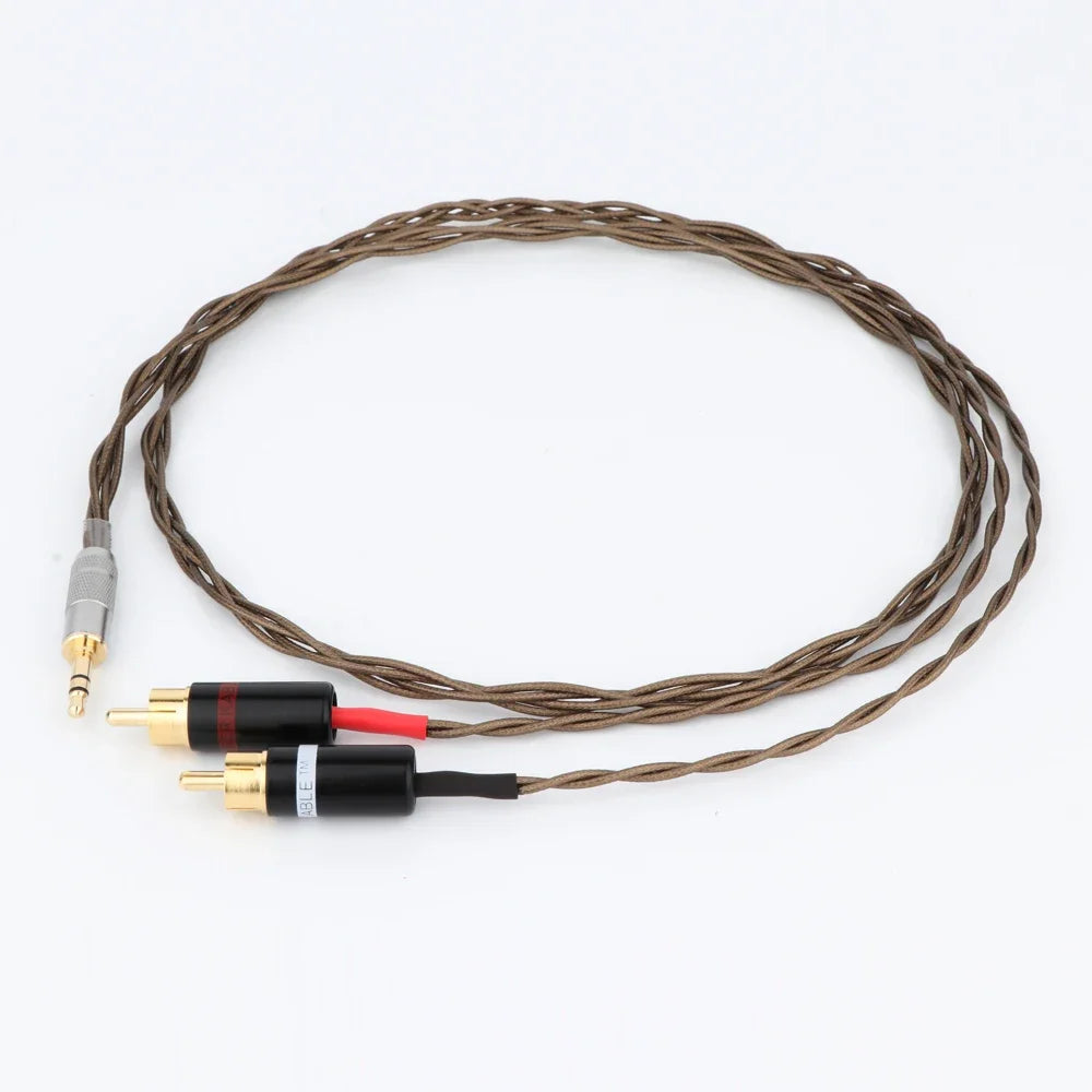 90degree 3.5mm jack to 2RCA audio cable HIFI stereo Audio Wire for amplifier, mobile phone, computer, desktop audio