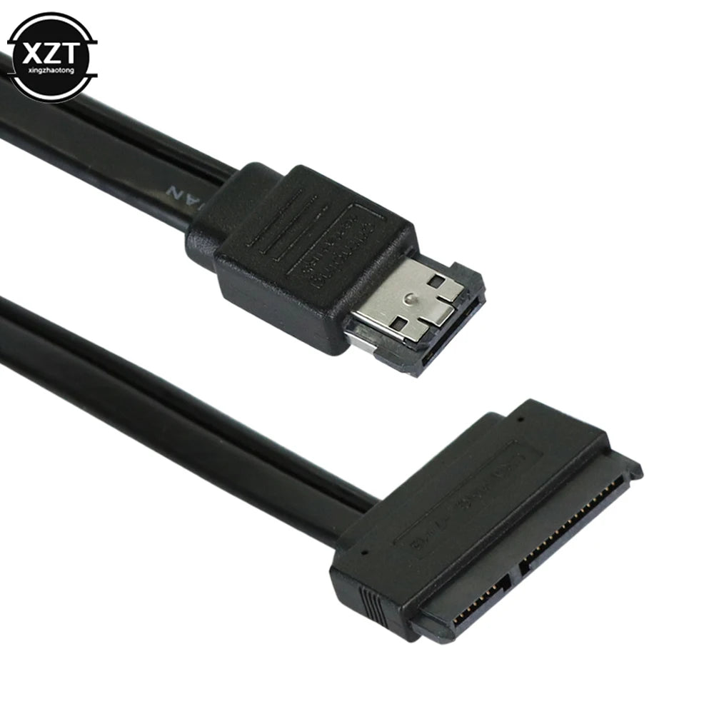5V 50cm ESATA to SATA7+15 Pin Hard Disk Data Cable ESATA USB to Sata 22Pin Connection Adpter Cable