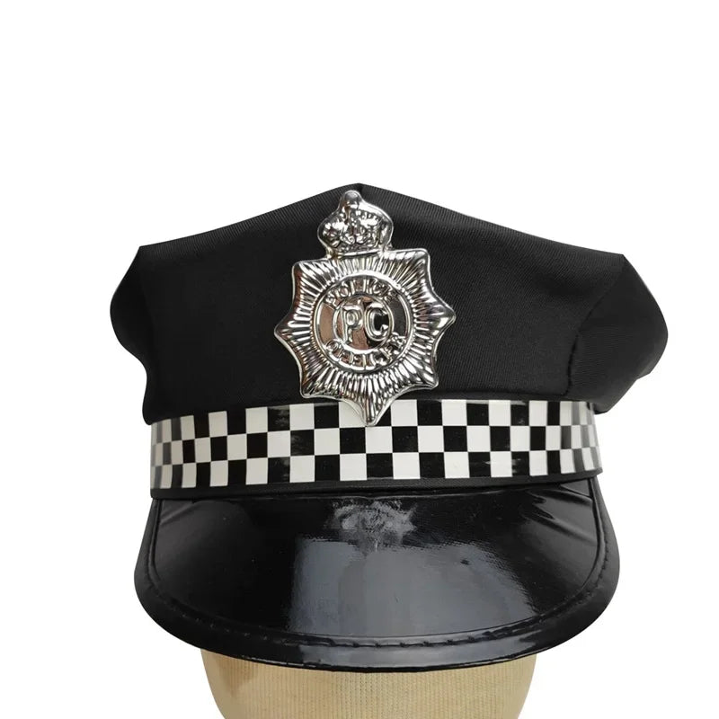 Childs Occupation police Costume Traffic police Vest & Cap Hat Costume Fancy Dress Outfit for 3-9years children