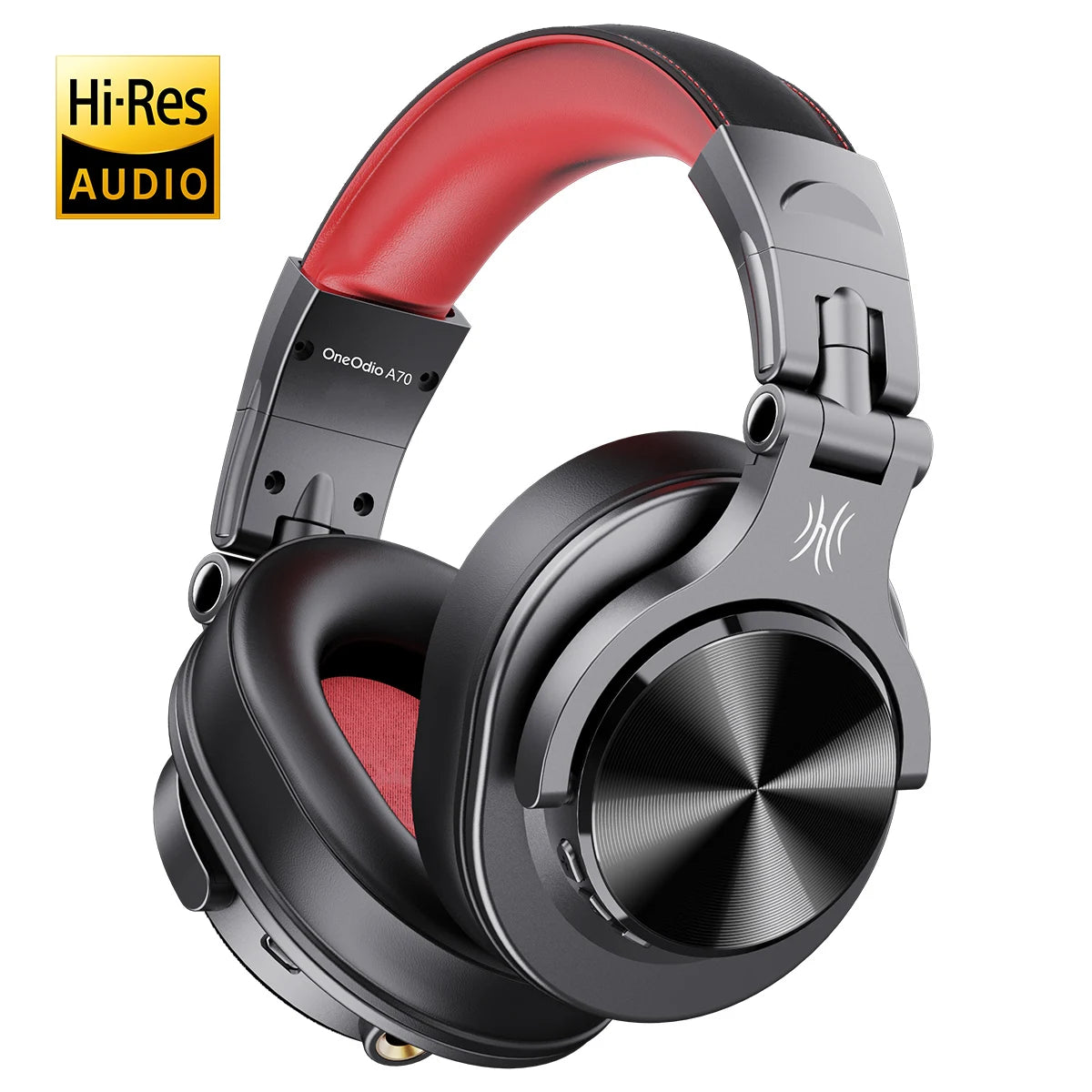 Oneodio A70 Wireless Bluetooth 5.2 Headphones 72Hrs Over Ear Hi-Res Audio 3.5mm/6.35mm Wired Studio DJ Headset With Microphone