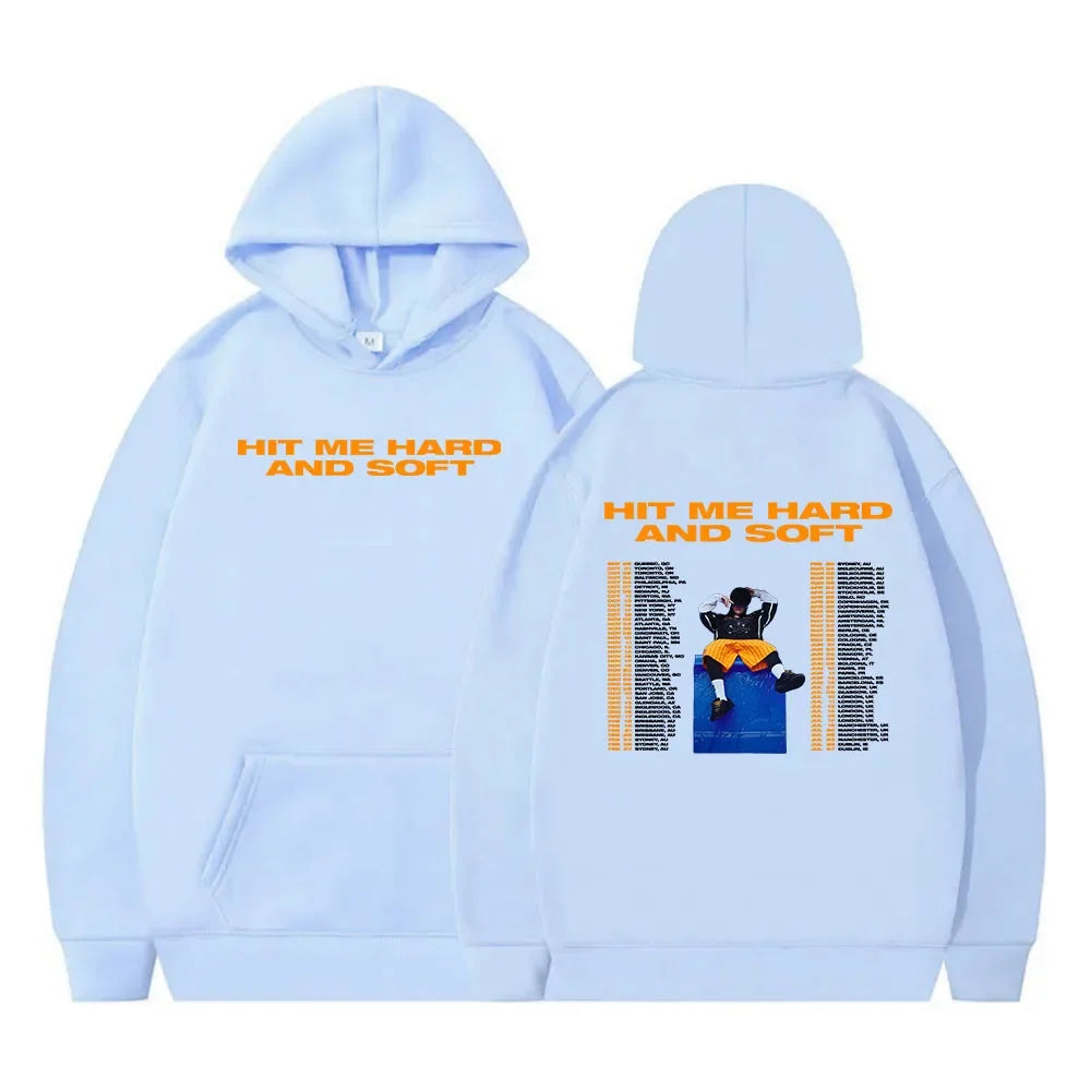 Women Sudaderas 2024 Album Hit Me Hard and Soft Hoodie Aesthetic Hip Hop Streetwear Ropa Mujer Winter Fleece Warm Hooded Clothes