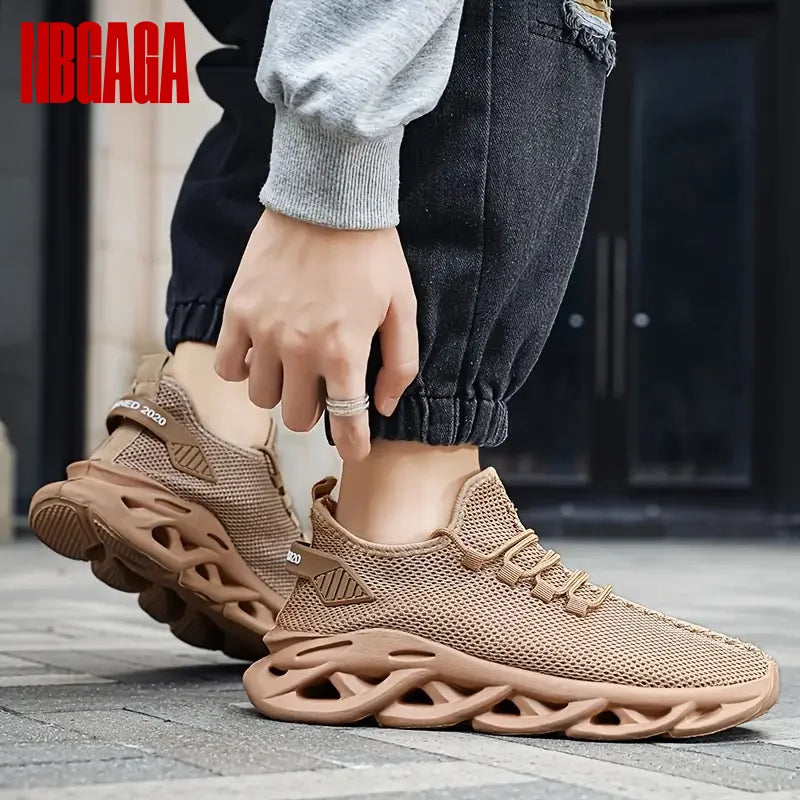 Men's Running Shoes Casual Walking Outdoor Non Slip Sport Tennis Sneaker Athletic Training Comfortable Lightweight Four Season