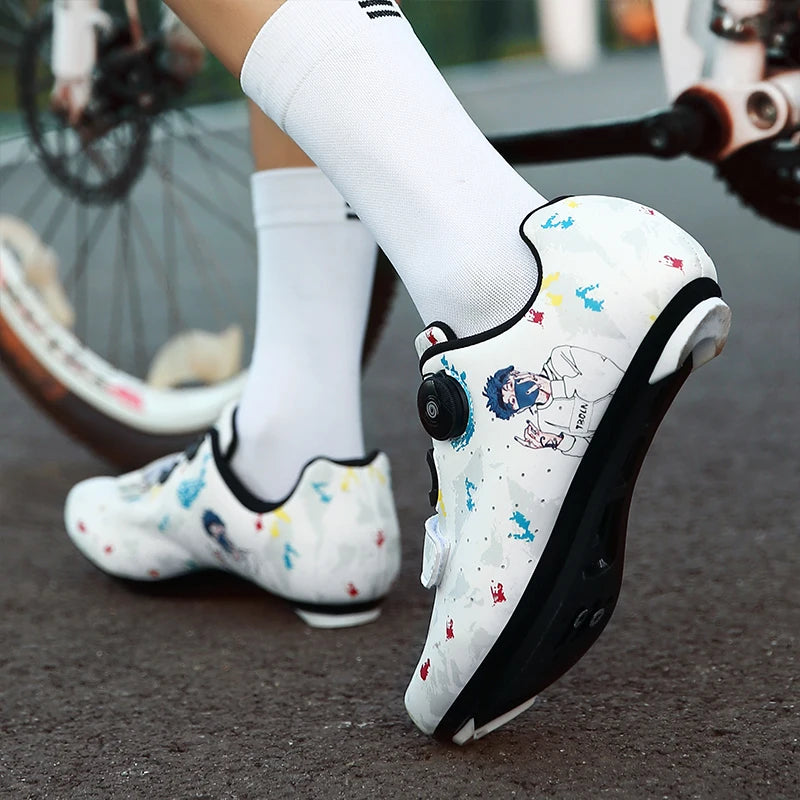 New Men's and Women's Bicycle Shoes,Outdoor Cycling Shoes,Three Functional Soles,Professional Training Shoes