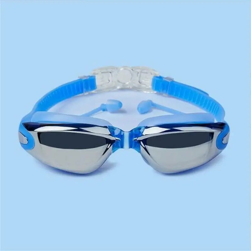 2024 Hot Anti Fog Swimming Goggles Uv Glasses Adjustable Earbuds Mya Adult UK
