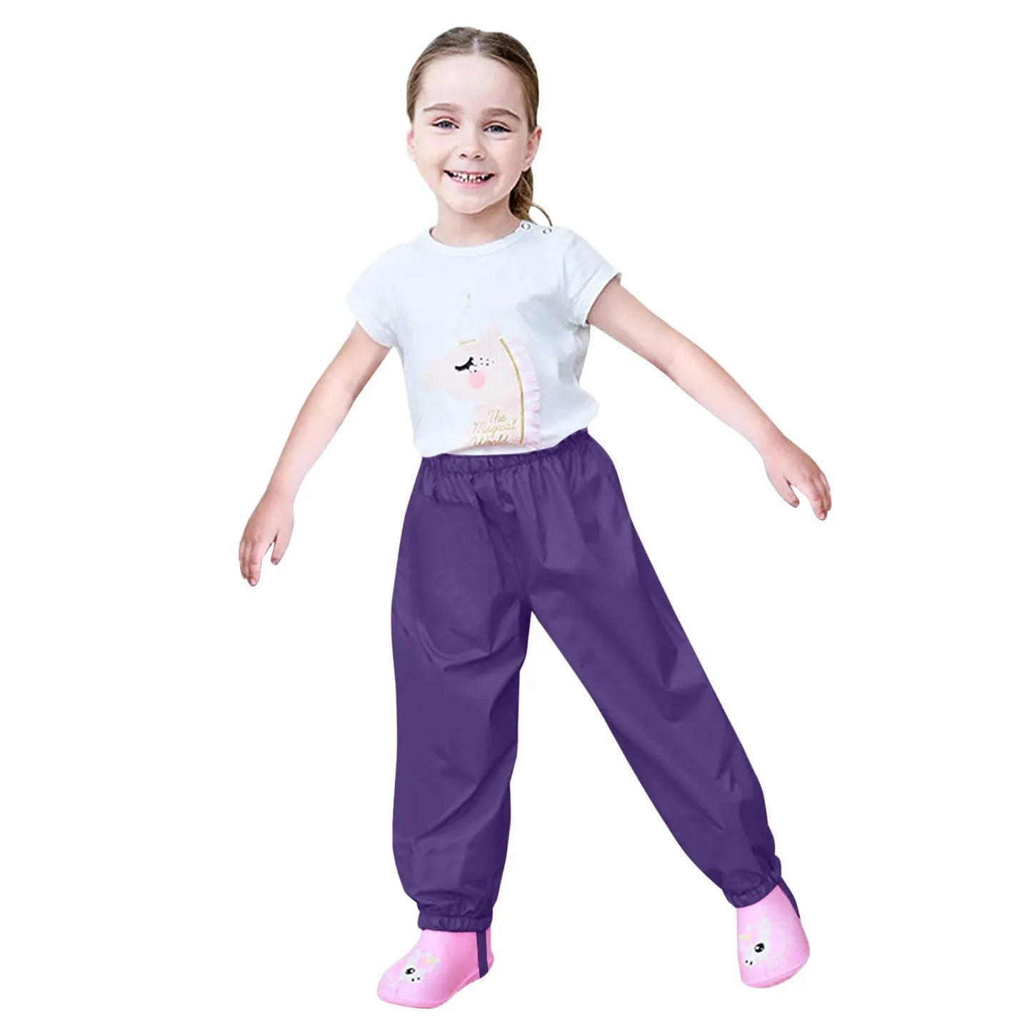 Toddler Kids Boys Girls Rain Pants Windproof Waterproof Mud Trousers Clothes Children'S Clothing комплекты для маленьких мальчик