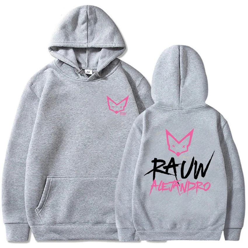 Men/Women Clothing Rapper Rauw Alejandro Saturno Hoodies Long Sleeve Casual Fleece Hooded Sweatshirt Sudadera Ropa Hombre Unisex