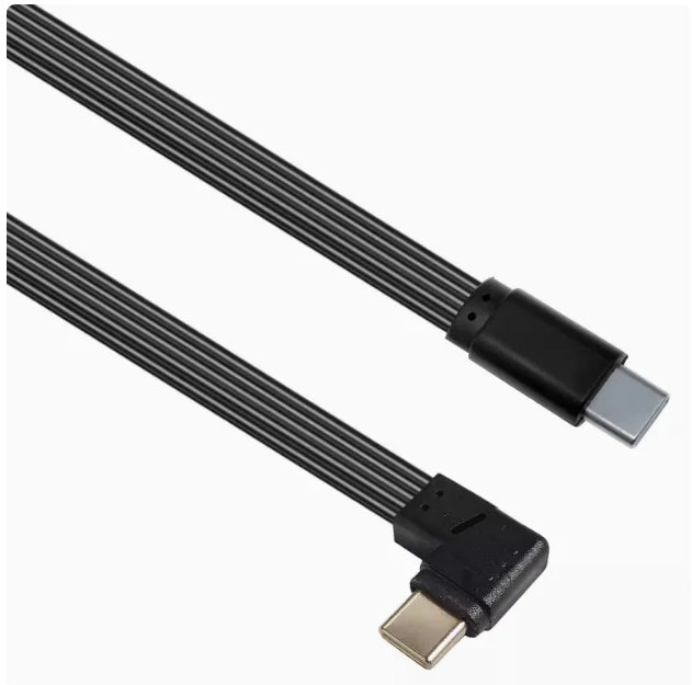 0.1m 0.2m 0.5m 1m Type-C 2.0 data cable forming flat high flexibility Type-C male to female support PD fast charging power suppl
