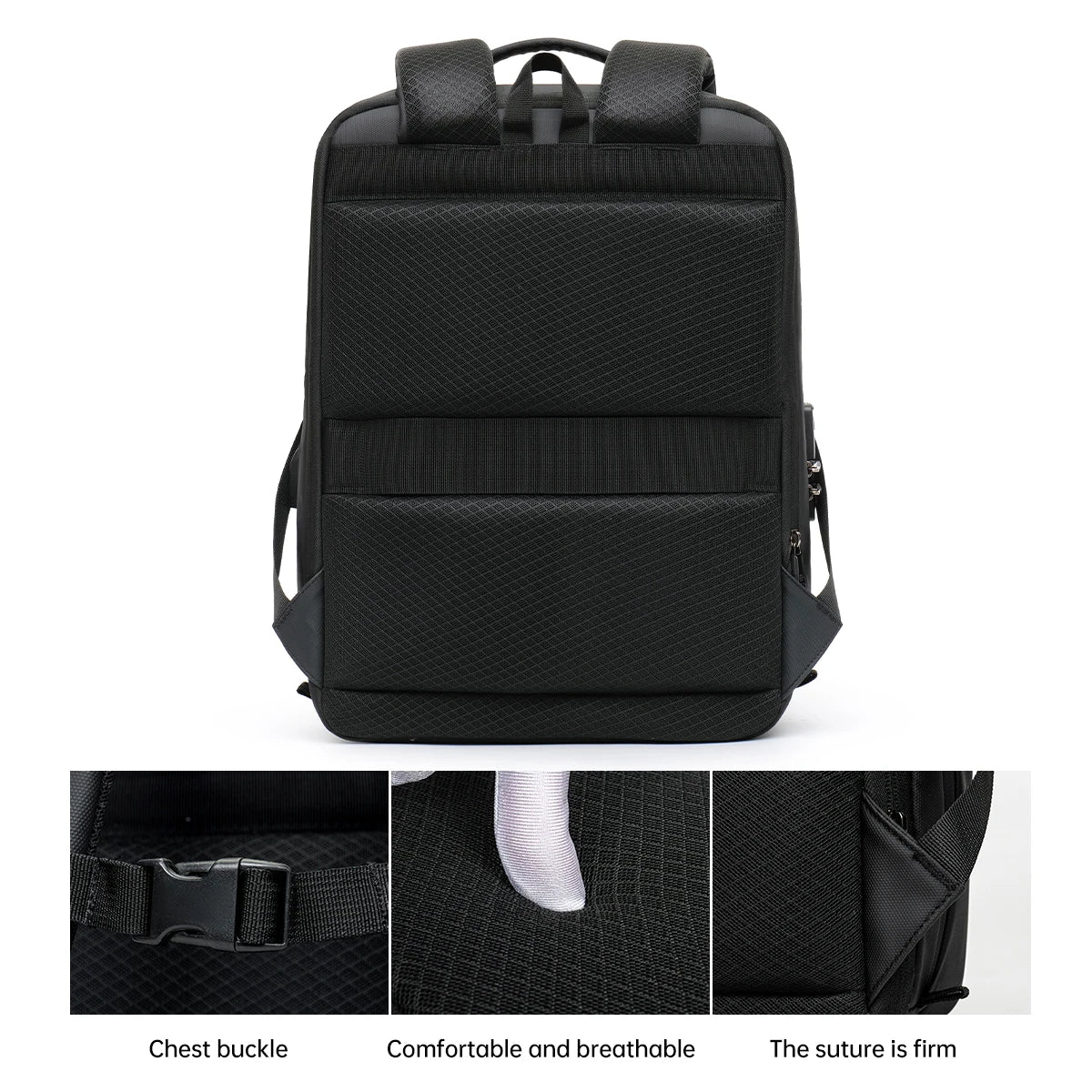 Backpack Men's Expandable Computerbag Large Capacity Business Travel Business Trip Luggage Bag E-Sports Game Hard Shell Backpack