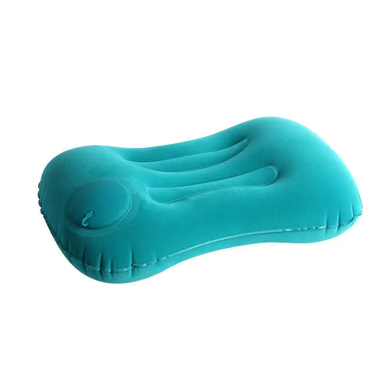 1pc Portable Neck Rest Press to Inflate Compact Air Pillow for Beach Office Home TravelCamping Pillow Inflatable Travel Pillow