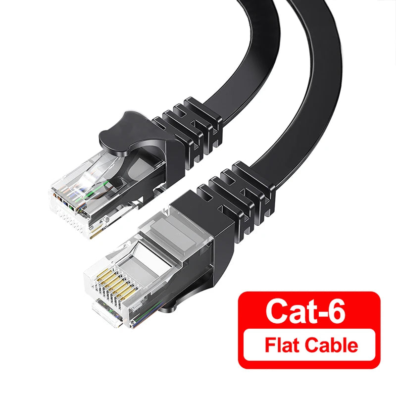 Cat6 Ethernet Cable Gigabit High Speed 1000Mbps Internet Cable RJ45 Shielded Network LAN Cord for Laptop Router PC PS5 4 3 Xbox